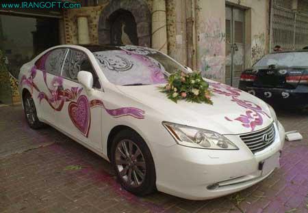 تزیین ماشین عروس بسیار زیبا